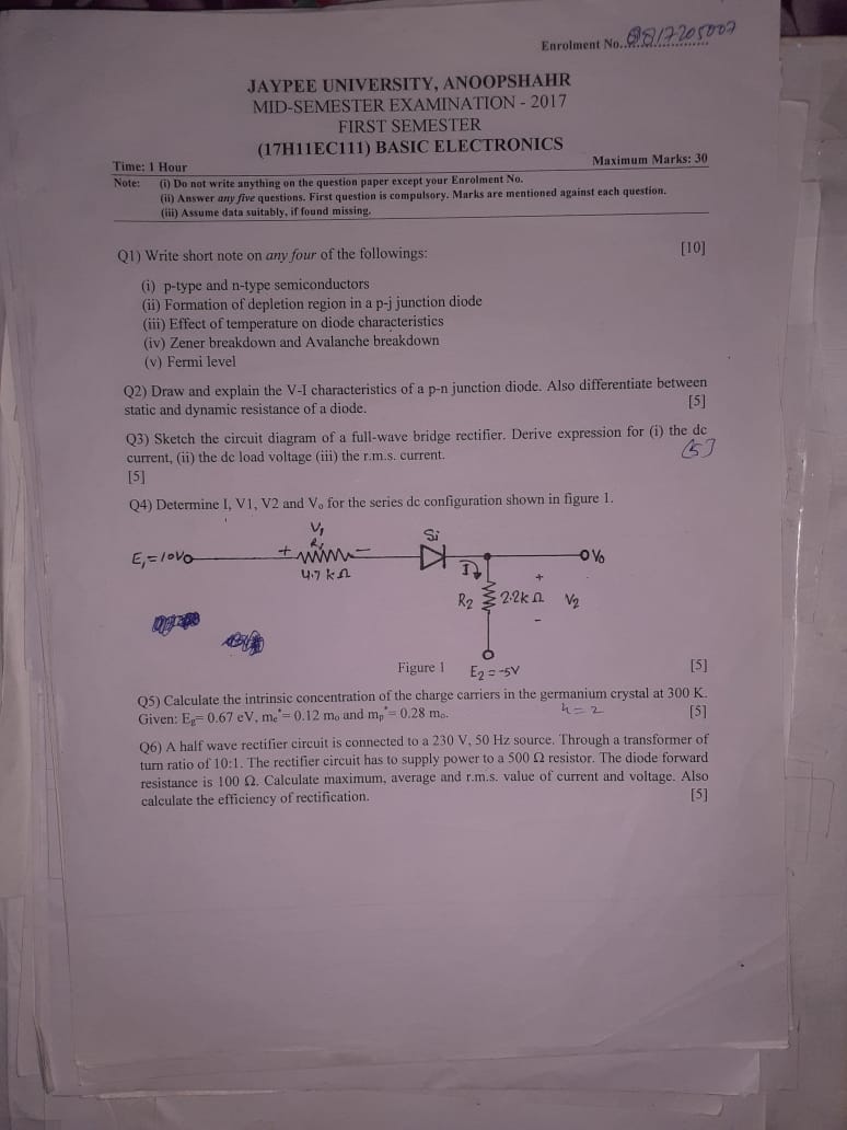 Question Papers of B.Sc (C.S) 1st Sem J.U-Basic Electronics.jpg